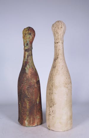 Sjer Jacobs - Keramiek, Flessen met hoofden kopen? Bied vanaf 1!