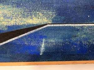 Henny Visch - gemengde techniek op board | 'zonder titel' | 1965 (LAGE INZET) kopen? Bied vanaf 100!