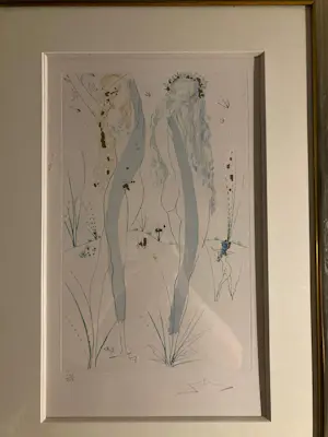 Salvador Dali - - Surrealistische naakten - Ingelijst - " Songs of King Solomon " kopen? Bied vanaf 300!