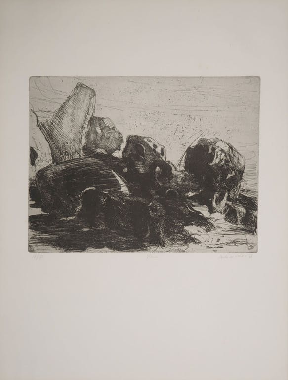 Auke de Vries - Auke de Vries: Ets, Stenen kopen? Bied vanaf 1!