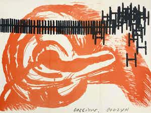 Wessel Couzijn - Carel Visser - uitnodigingskaart Atelierfeest op 19 maart 1965 verkocht voor € 195!