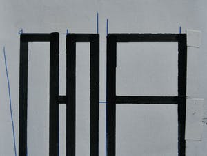 Siep van den Berg - CONSTRUCTIVISTISCHE Compositie/ COLUMBES # 1990, mint kopen? Bied vanaf 49!