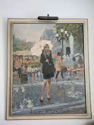 Harry Maas - Bloemenmeisje op het Vrijthof in Maastricht. kaufen? Bieten Sie von 2250!