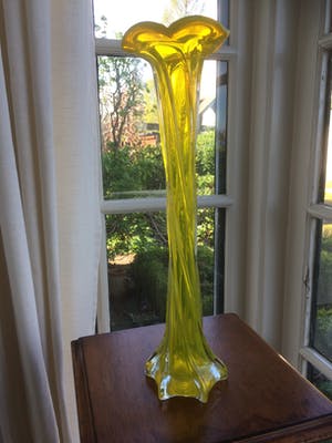 Val-Saint-Lambert - Citroengele hoedenvaas kopen? Bied vanaf 75!