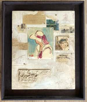 Enric Adsera Riba - Bijzonder gemengd werk op paneel verkocht voor € 100!