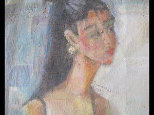 Niet of onleesbaar gesigneerd - Zittende vrouw kopen? Bied vanaf 10!