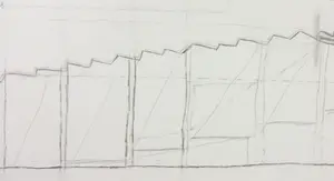 Ellen Vomberg - Potloodtekening, Zonder titel - Ingelijst (Groot) kopen? Bied vanaf 1!