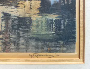 Hendrikus Roodenburg - Damrak Amsterdam, aquatint ets (ingelijst) kopen? Bied vanaf 75!