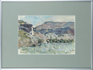 Piet van Boxel - Aquarel, Berglandschap kopen? Bied vanaf 1!