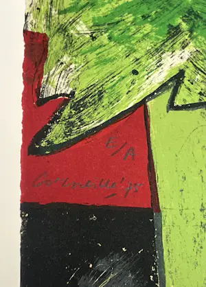 Corneille - Lithografie Un rêve vert (Een groene droom) 1975 kopen? Bied vanaf 800!