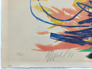 Karel Appel - Black mountains, litho kopen? Bied vanaf 1100!