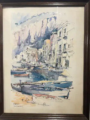 Jan Korthals - Italiaanse haven in Capri kopen? Bied vanaf 50!