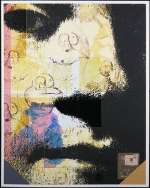 Harald Vlugt - Zeefdruk en collage, Spring kopen? Bied vanaf 10!