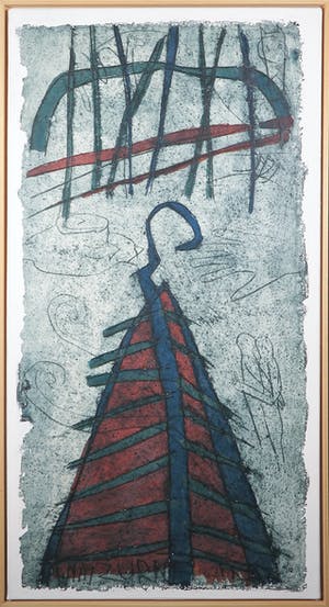 Wim Zurne - Gemengde druktechniek, Scheepswrak III - Ingelijst (Zeer Groot) kopen? Bied vanaf 50!