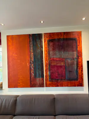 Marie-Antoinette Courtens - tweeluik zonder titel kopen? Bied vanaf 2500!