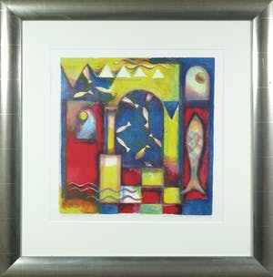 Marianne Aulman - Litho, Atlantis II - Ingelijst kopen? Bied vanaf 1!