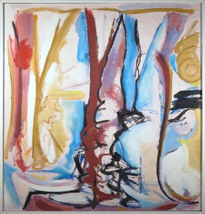 Han Sterk - Olieverf op paneel, Z.T. Abstracte compositie - Ingelijst (Zeer groot) kopen? Bied vanaf 1!