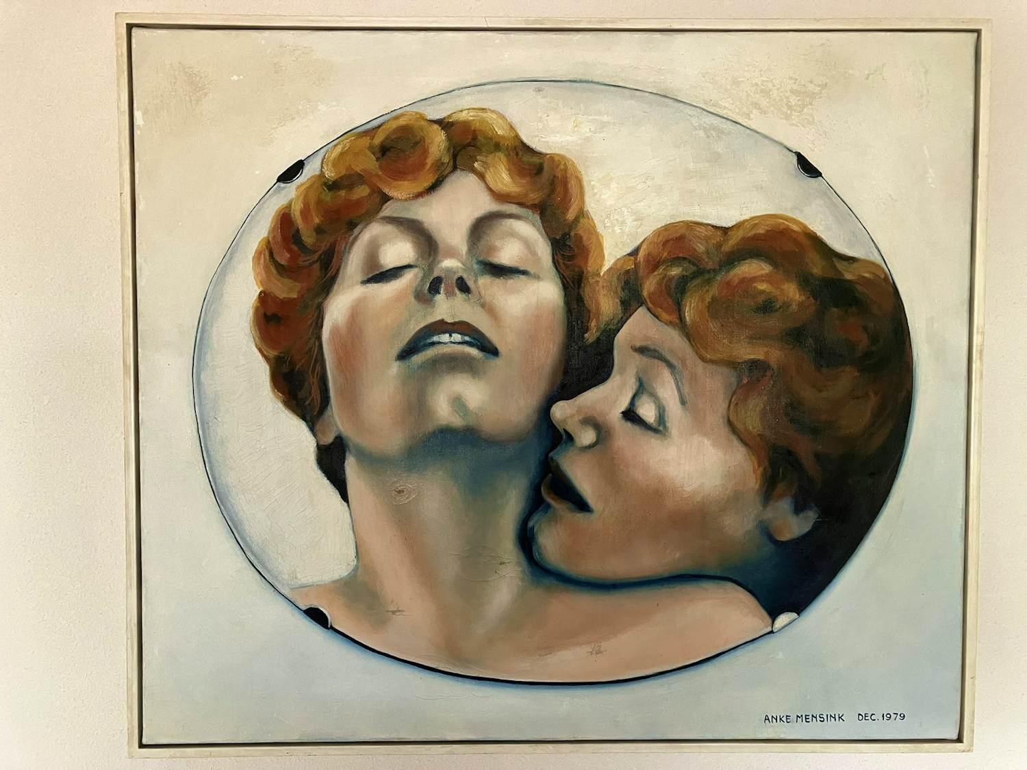 Anke Mensink - Schitterend schilderij " Verliefde vrouwen " kopen? Bied vanaf 65!