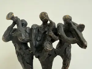 Bernadette Leijdekkers - Bronzen sculptuur | 'De muzikanten' kopen? Bied vanaf 20!