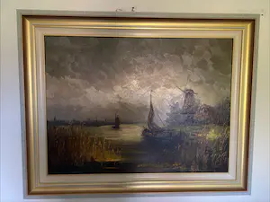 Buy Peter Brouwer - Landschap met molen? Bid from 175!