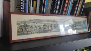 Niet of onleesbaar gesigneerd - prent met paarden kopen? Bied vanaf 1!