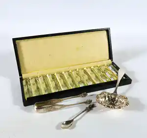 Lot zilver, verzilverd en kristal verkocht voor € 1!