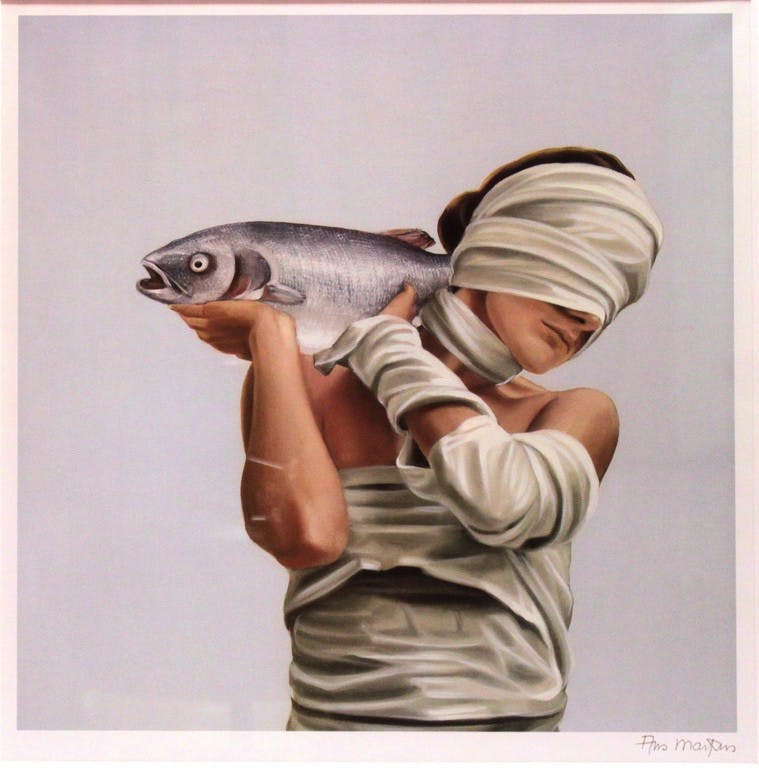 Ans Markus - Vissen (prachtig ingelijst) kopen? Bied vanaf 160!