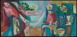 Joe Wols - Acryl op board, Nada mas todos - Ingelijst kopen? Bied vanaf 1!