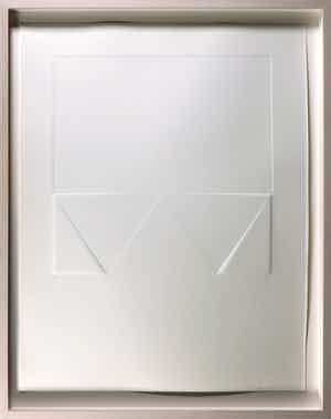 Harry van Kuyk - Reliëfdruk, W (uit het Groot Abecedarium) - Ingelijst verkocht voor € 150!