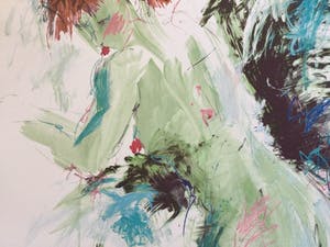 Annemarie de Groot - Subtiel naakt | Grote kleuren zeefdruk kopen? Bied vanaf 45!