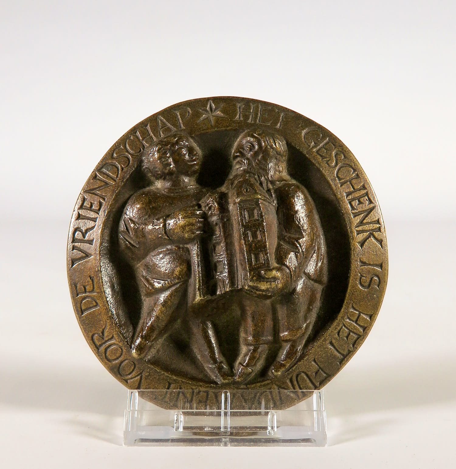 Niel Steenbergen - Bronnen penning, Het geschenk is het fundament voor de vriendschap kopen? Bied vanaf 100!