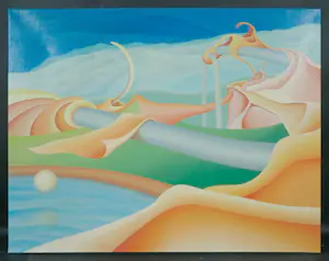 Hans Steggerda - Acrylverf op doek, Landschap 2204 kopen? Bied vanaf 1!