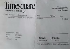 Curiosa - Dolce & Gabbana horloge kopen? Bied vanaf 1!