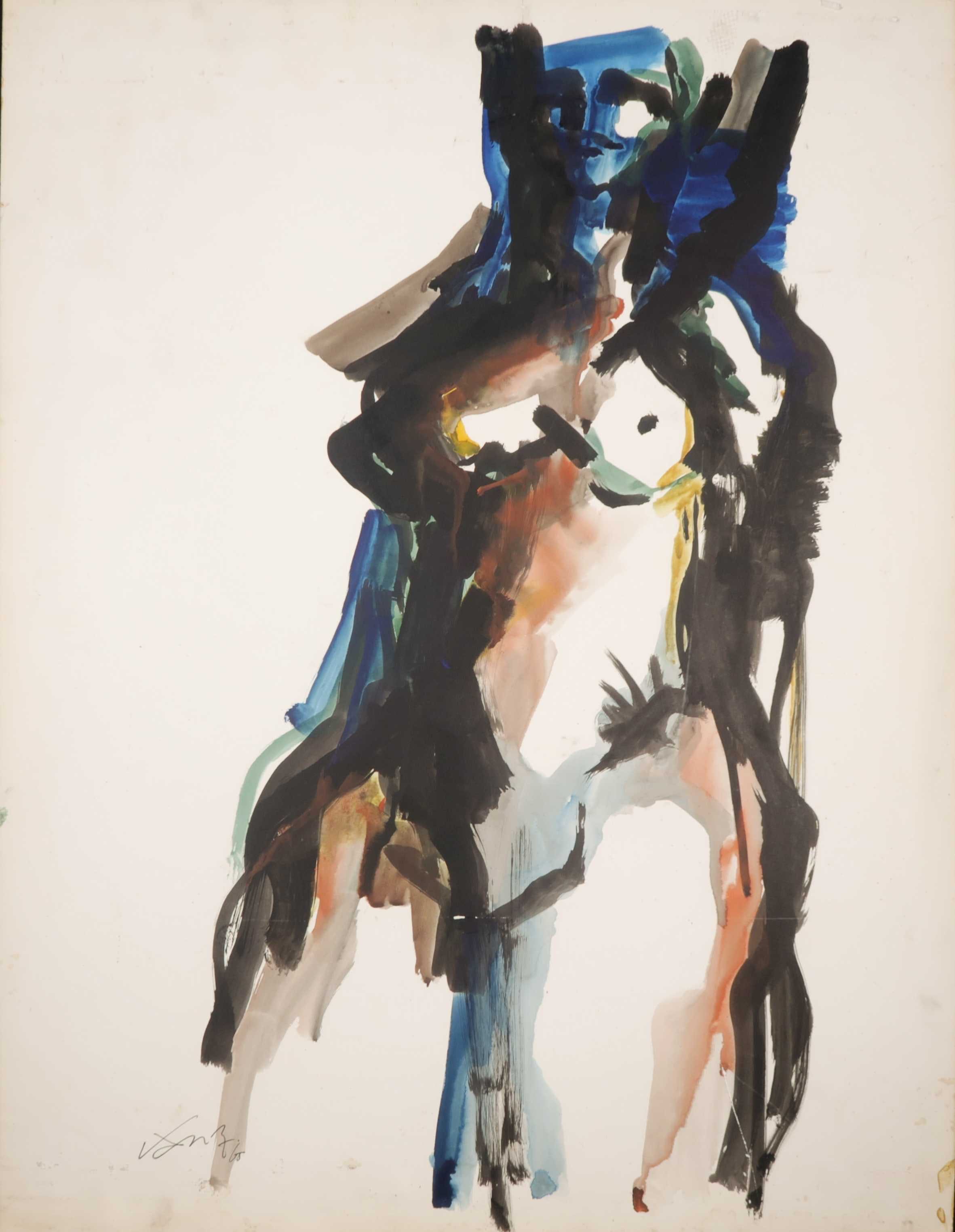 Hans van Zummeren - Gouache, Zonder titel kopen? Bied vanaf 1!