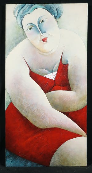 Carla Raadsveld - Acryl op Doek, Dreaming, (Groot) kopen? Bied vanaf 30!