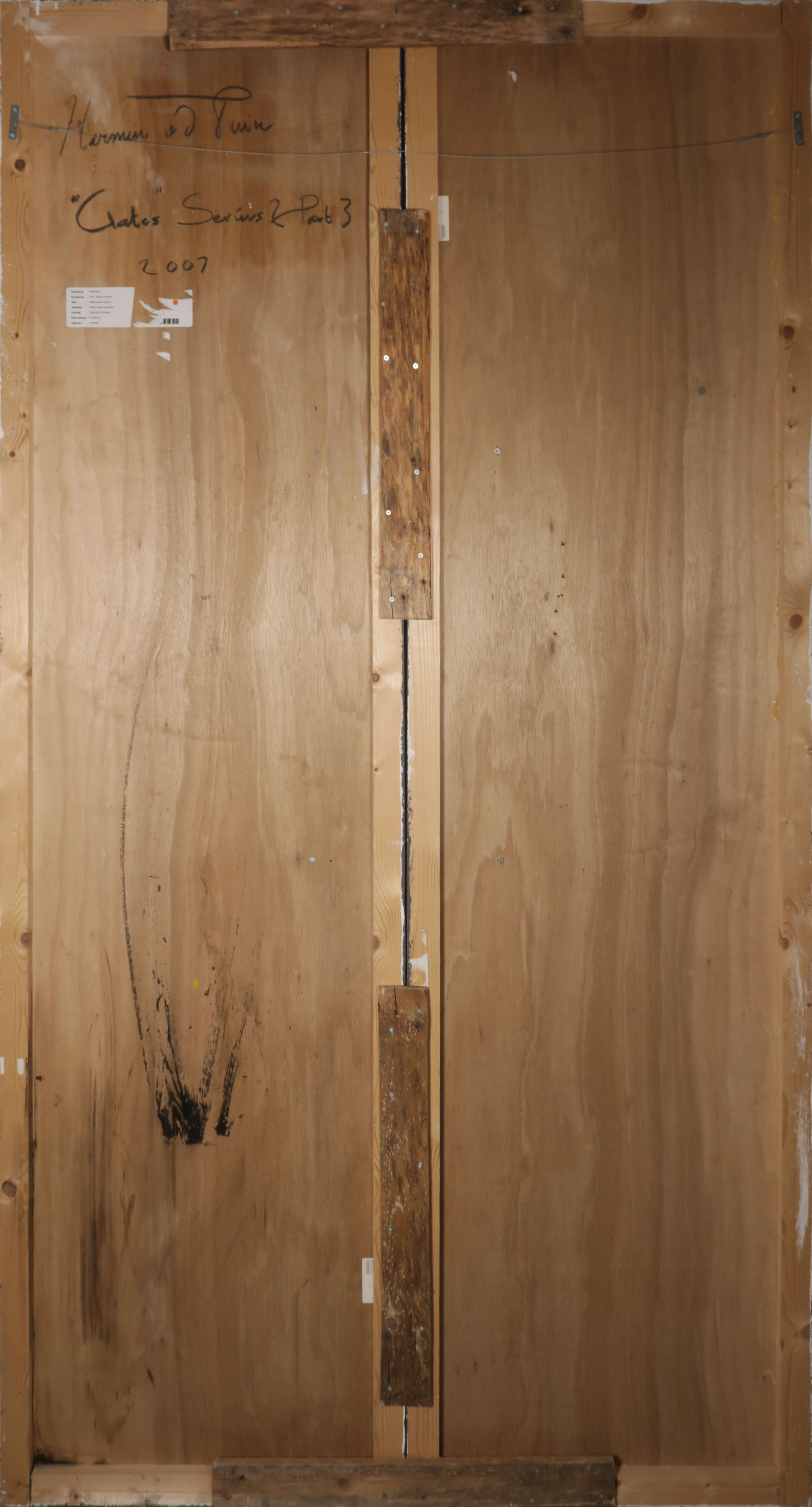 Harmen van der Tuin - Gemengde techniek op board en doek, Gates series 2 part 3 (Zeer groot) kopen? Bied vanaf 1!