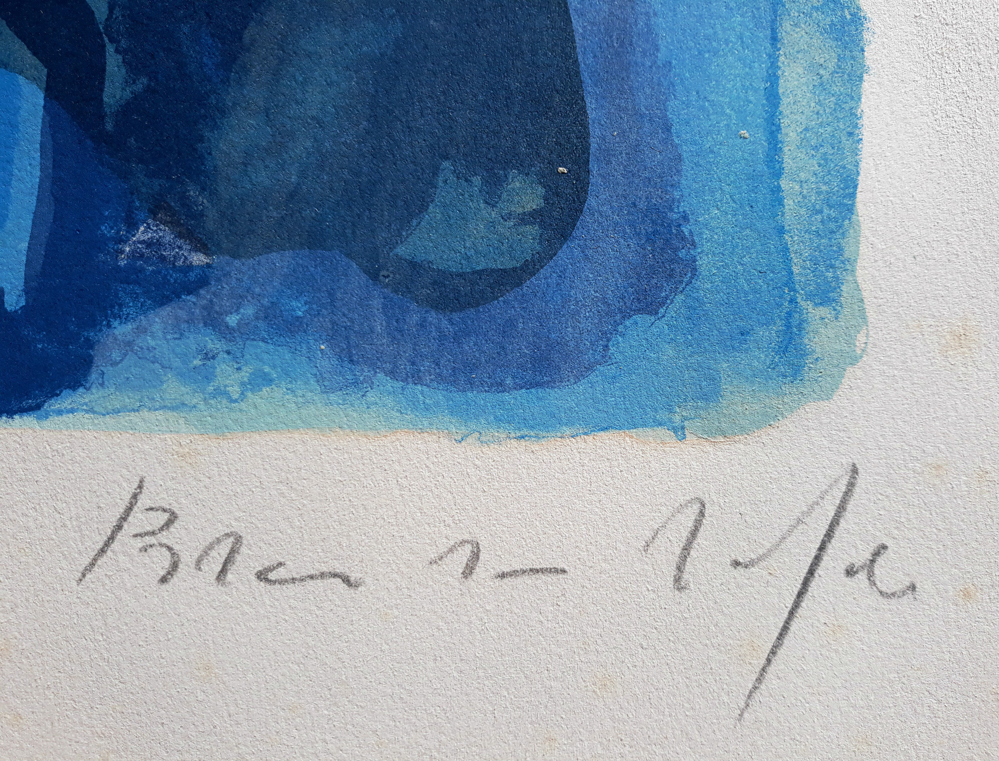 Bram van Velde - Le blue de Bayonne, zevenkleuren litho kopen? Bied vanaf 275!