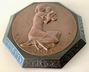 Toon Dupuis - Jubileum penning/pressepapier kopen? Bied vanaf 95!