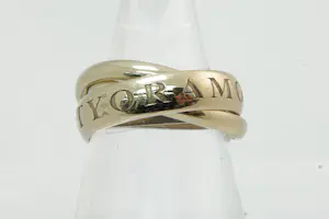 77 - Exclusieve originele 18krt wit-gouden Cartier "trinity" ring - 3 delig kopen? Bied vanaf 600!