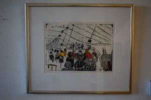 Frank Lodeizen - Zeefdruk - Handingekleurd - Zigeuners uit Amsterdam kopen? Bied vanaf 75!