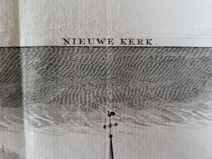 Caspar Commelin - Amsterdam, De Dam - De Niewe Kerk. Commelin 1691 kopen? Bied vanaf 50!