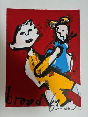 Herman Brood - Moeder met Kind - gesigneerd - 350 ex. kopen? Bied vanaf 1!
