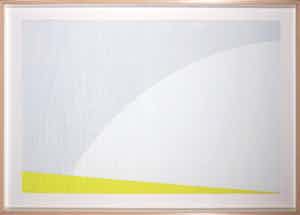 Henri Plaat - Gouache en collage op papier, Zonder titel - Ingelijst (Groot en zwaar) verkocht voor € 250!