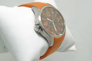 4- Sportief HAMILTON Khaki Air Race GMT H77665373 oranje kunststof band kopen? Bied vanaf 120!