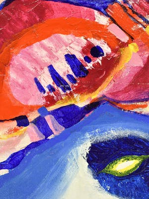 Annemiek Tjepkema - Abstract kleurrijk kopen? Bied vanaf 50!