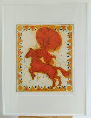 Ronald Tolman - (1948, Amsterdam), bruisende voorstelling in vrolijke kleuren kopen? Bied vanaf 125!