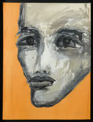 Ralf Lake - Olieverf op doek, Kopf - Ingelijst kopen? Bied vanaf 1!