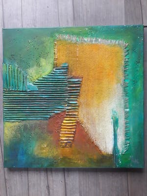 Niet of onleesbaar gesigneerd - Tweeluik abstract. kopen? Bied vanaf 1!