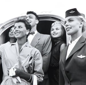 Paul Huf - Foto op dibond, Aankomst met KLM kopen? Bied vanaf 1!