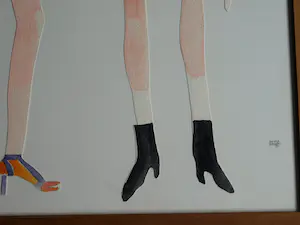 Vanessa Beecroft - Collage en acrylverf , Jonge vrouwen 1 – ingelijst, 94 x 134 cm - 1993 kopen? Bied vanaf 750!